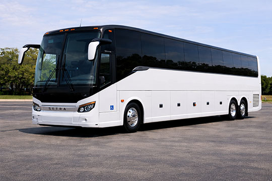56-passenger charter bus available for charter in Southaven, MS
